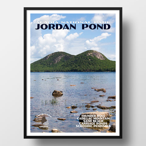 Jordan Pond Acadia National Park poster