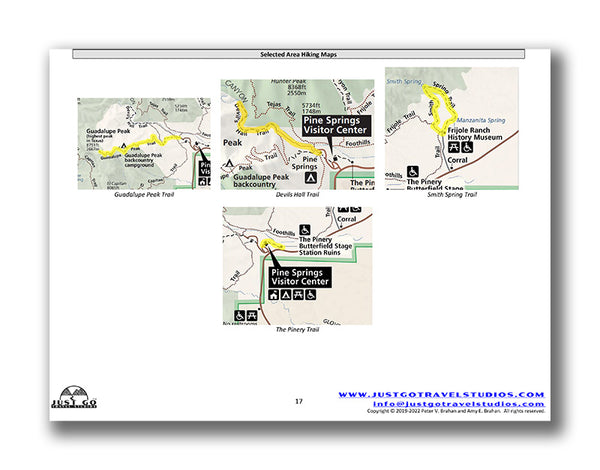 guadalupe mountains hiking maps