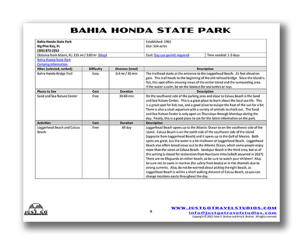 bahia honda state park itinerary