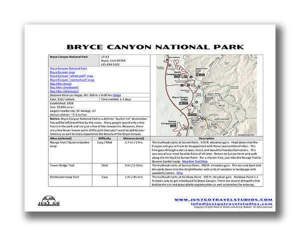 Bryce Canyon Itinerary
