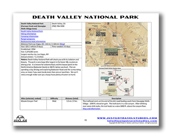 Death Valley National Park Itinerary