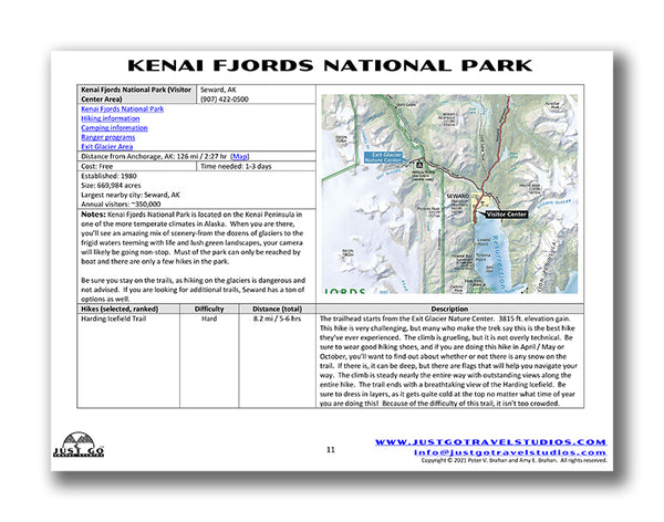 Kenai Fjords National Park itinerary