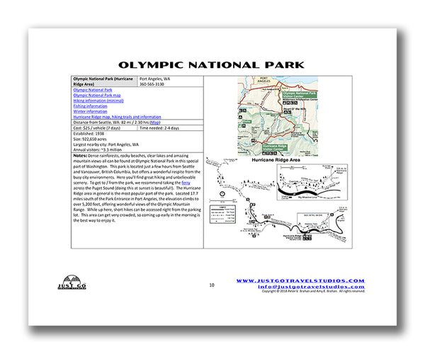 Olympic National Park Itinerary