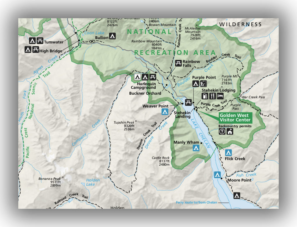 Lake Chelan map