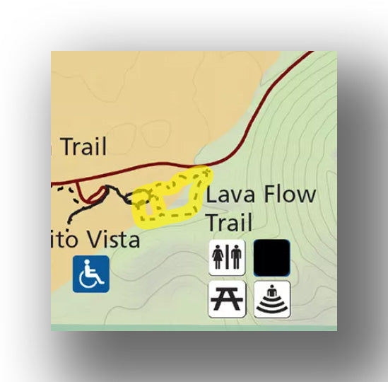 lava flow trail map