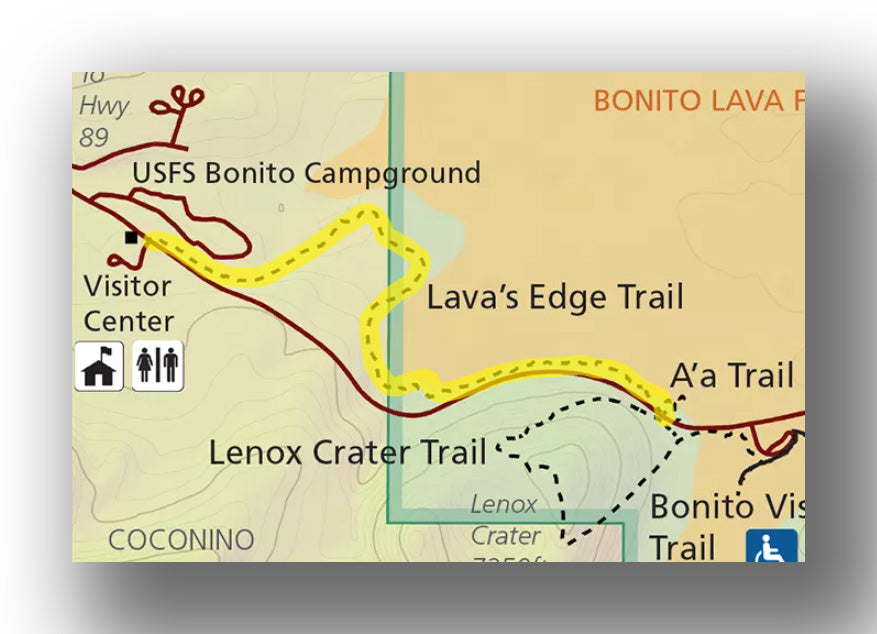 lava's edge trail map