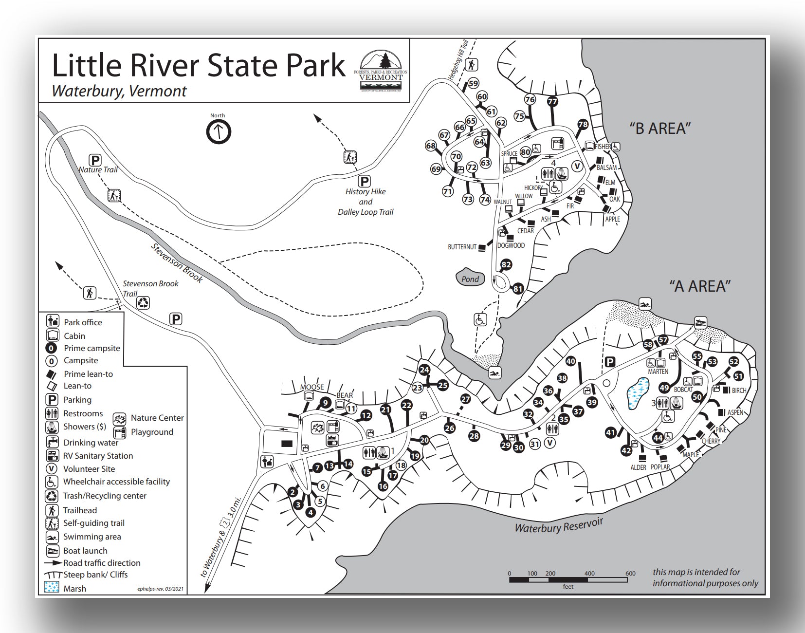 Little River State Park map