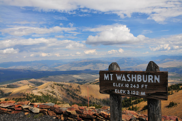 Mount washburn Trail in Yellowstone national park