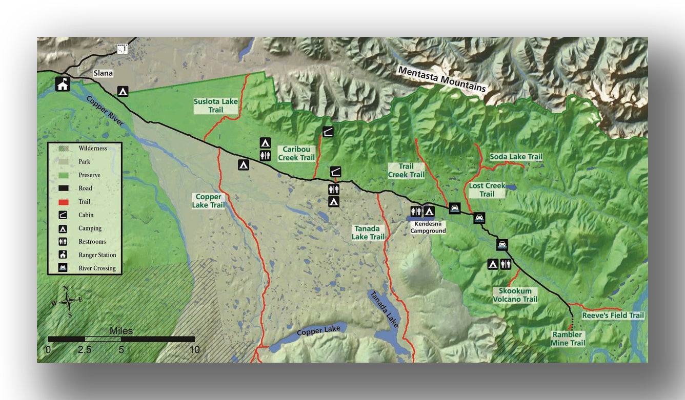 what to see and do in wrangell st. elias national park map