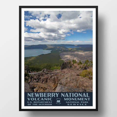 newberry national volcanic monument poster