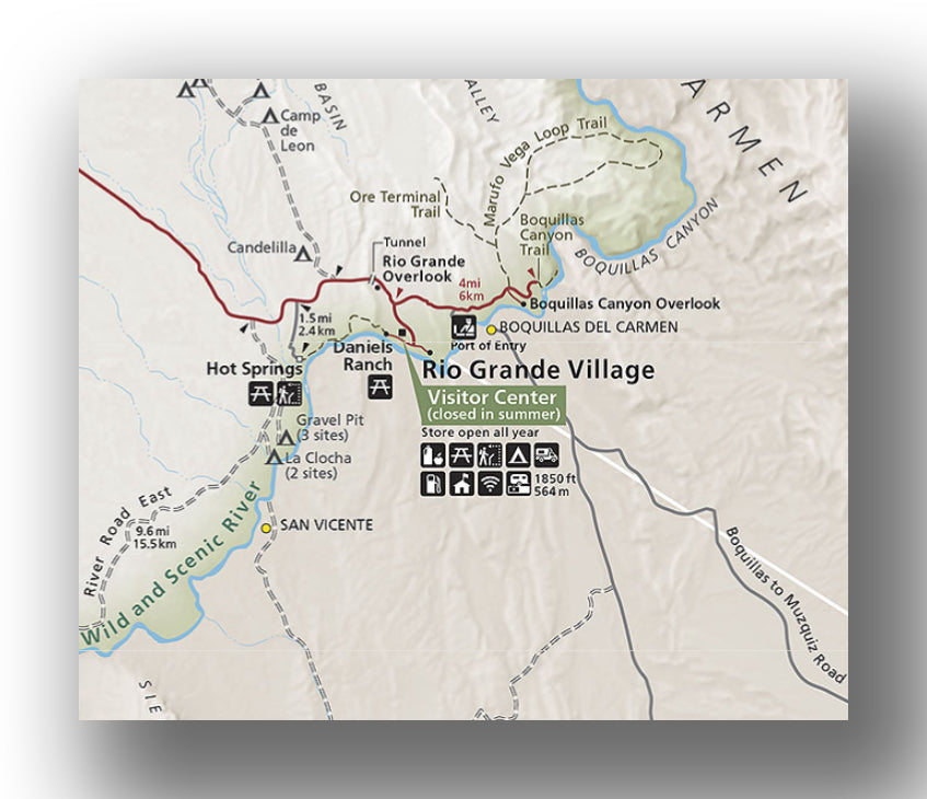 Rio Grande Village Area in Big Bend National Park
