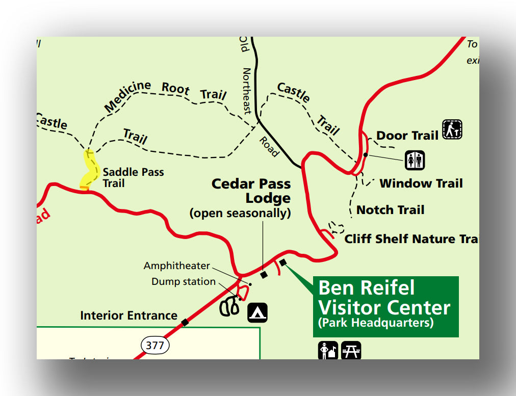 saddle pass trail map