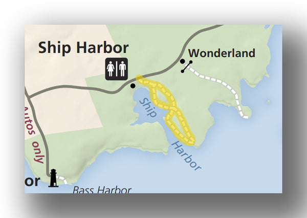 ship harbor trail map for acadia national park