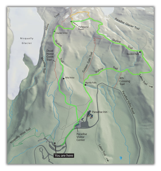 Skyline Trail hiking map