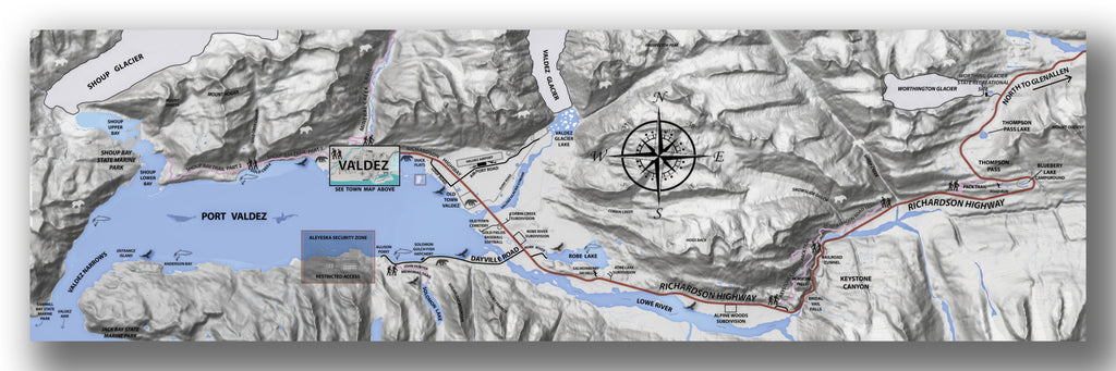 valdez alaska map