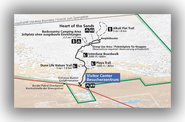 White Sands National Monument Map