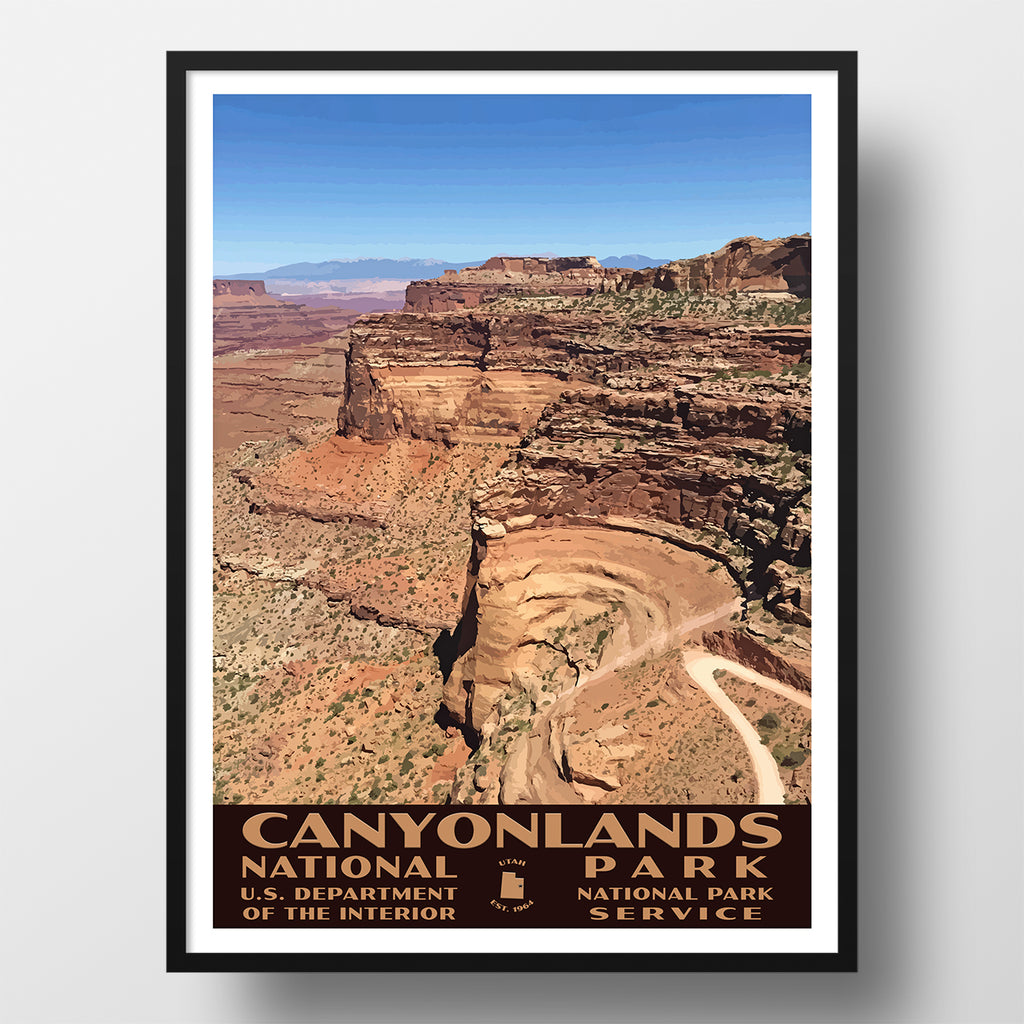 Canyonlands National Park PosterWPA Just Go Travel Studios