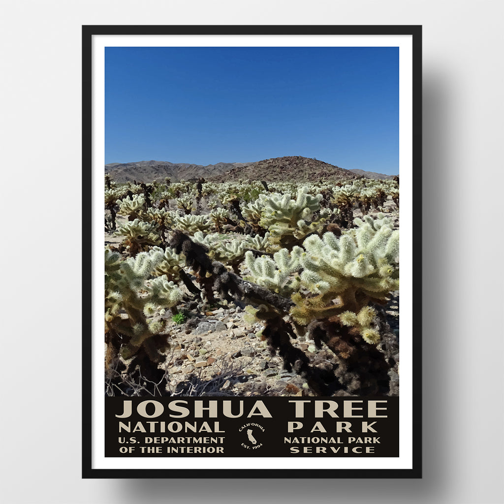 Joshua Tree National Park Poster Wpa Cholla Cactus Garden Just Go Travel Studios