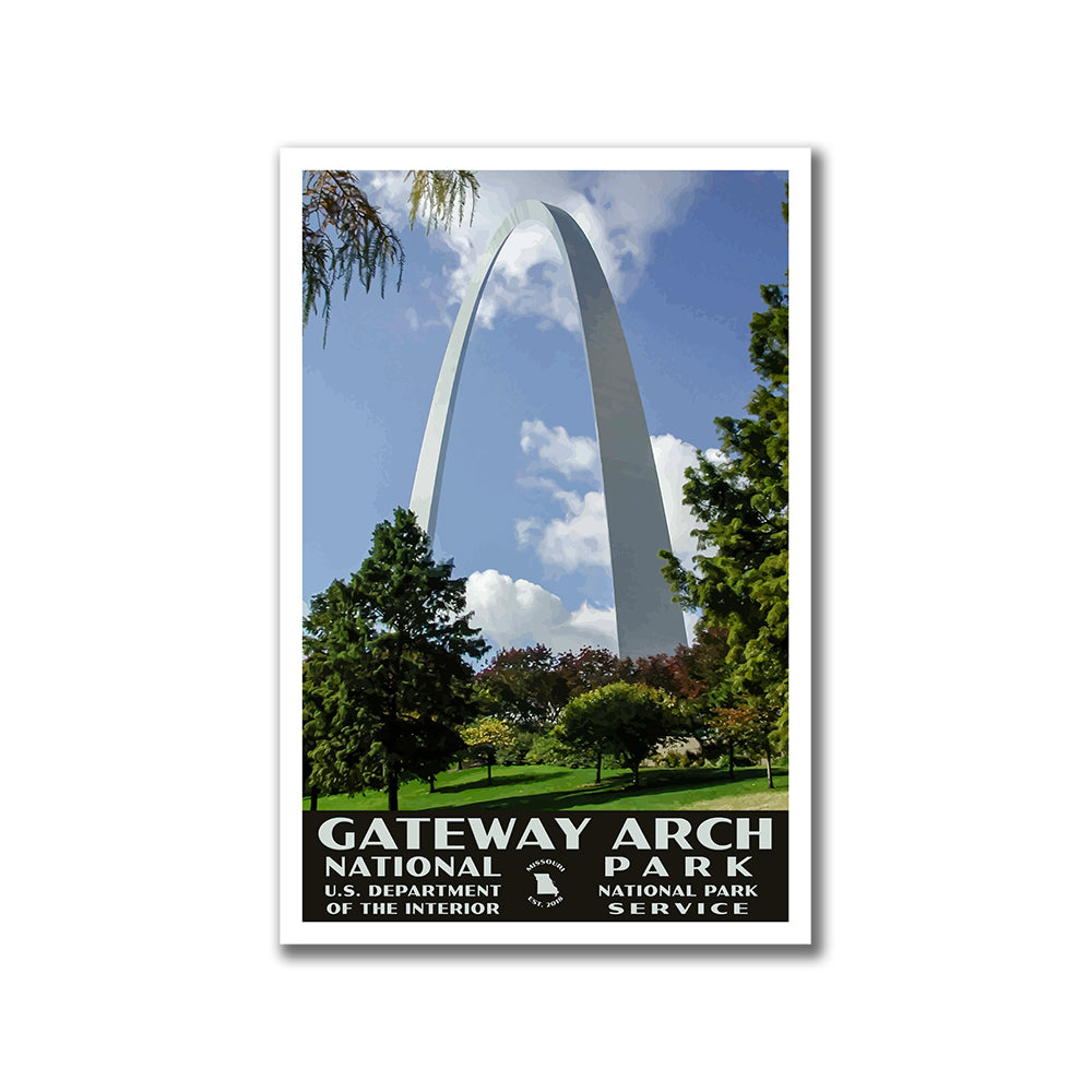 gateway arch national park poster