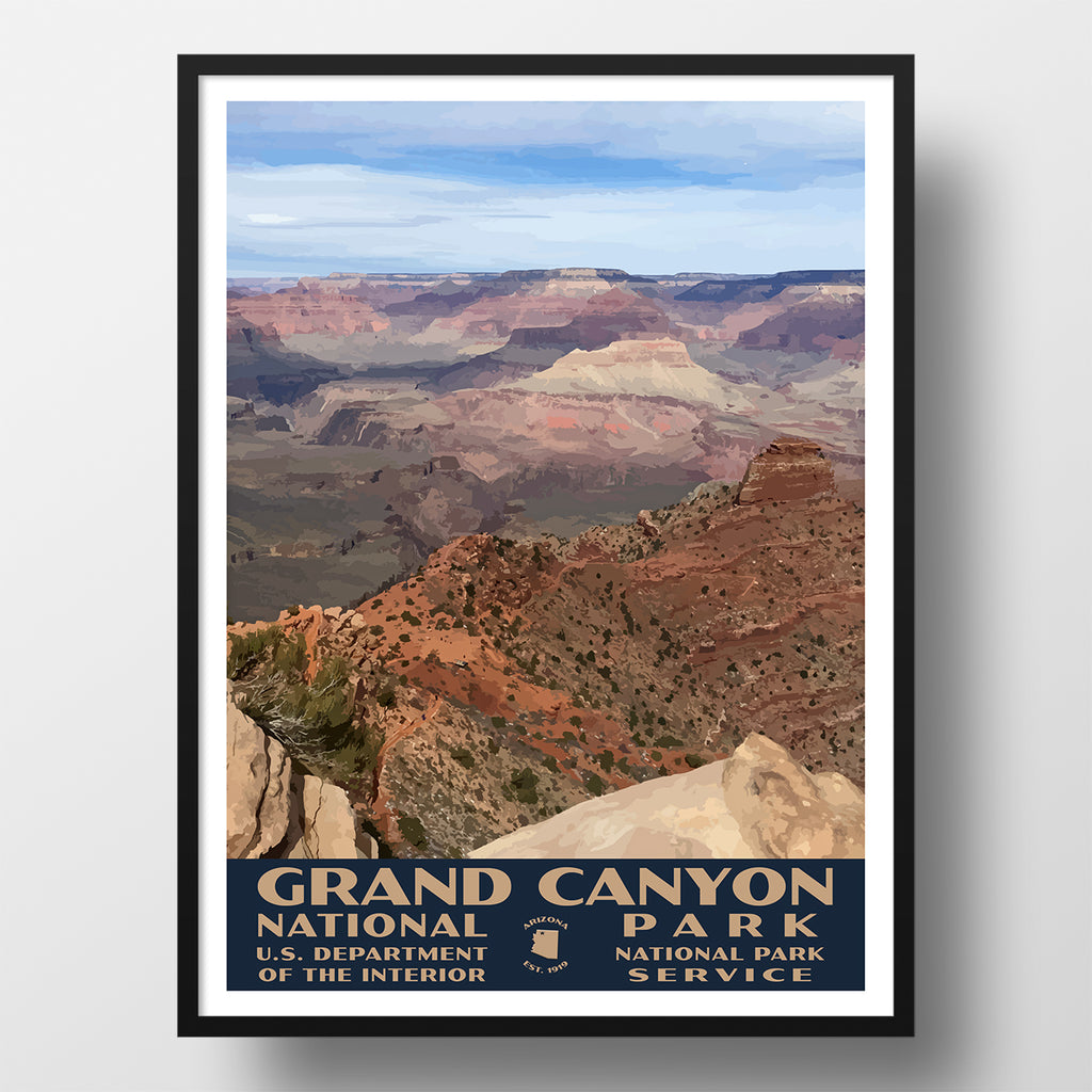 Grand Canyon National Park Poster-WPA (Grandview Point Daylight) – Just ...