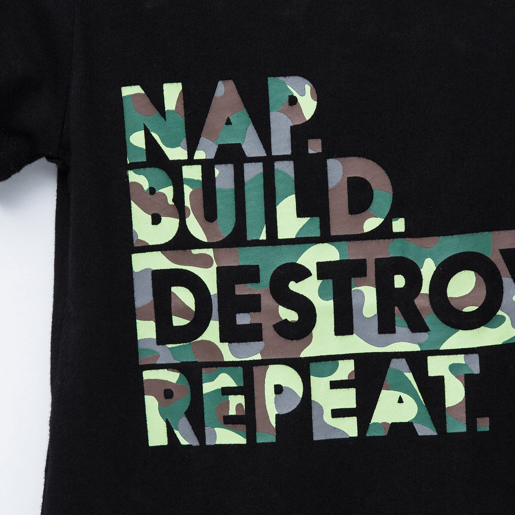 Nap Build Destroy Repeat - Black – KIDSCRAFTER