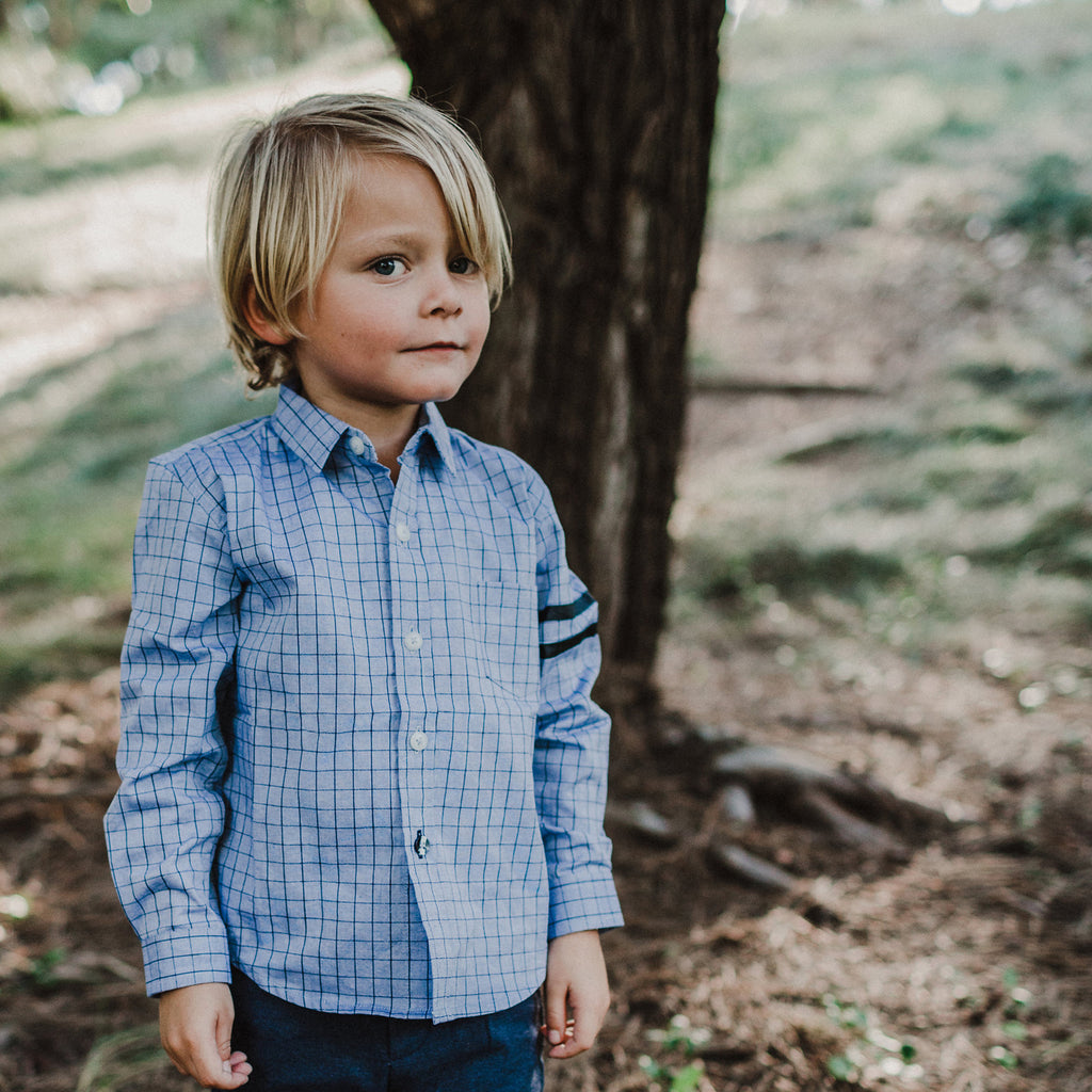 Graph Check Long Sleeve Shirt - Fern Blue – KIDSCRAFTER