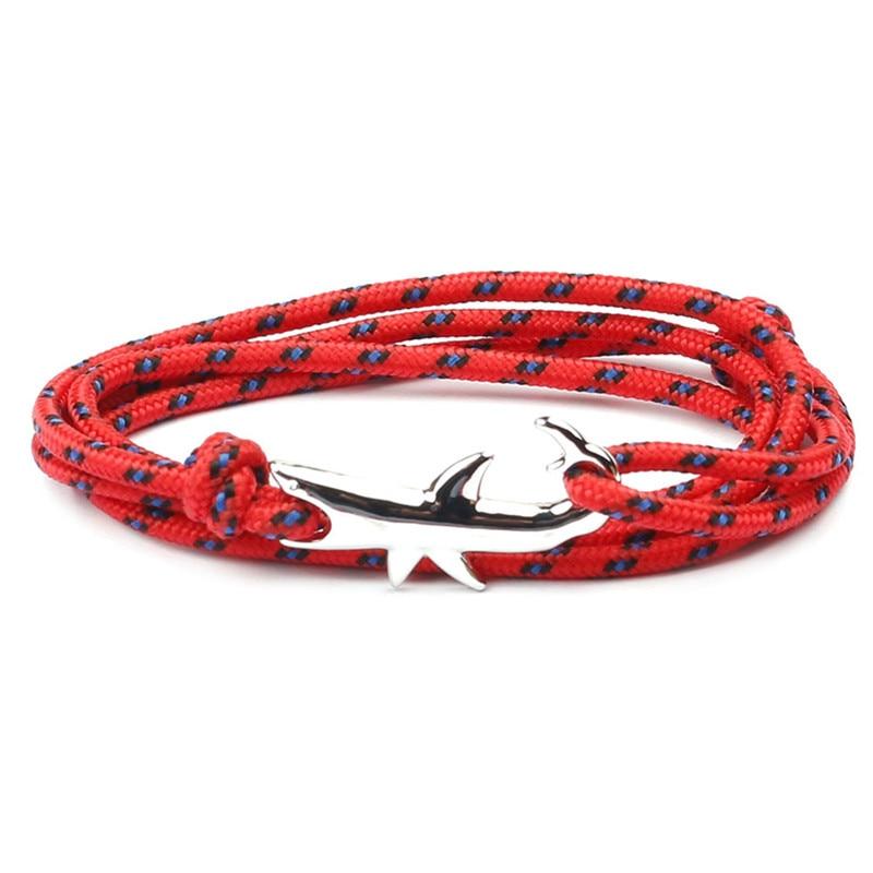 SHARK ATTACK! Survival paracord Shark Bracelet-7 colors, Adjustable Si