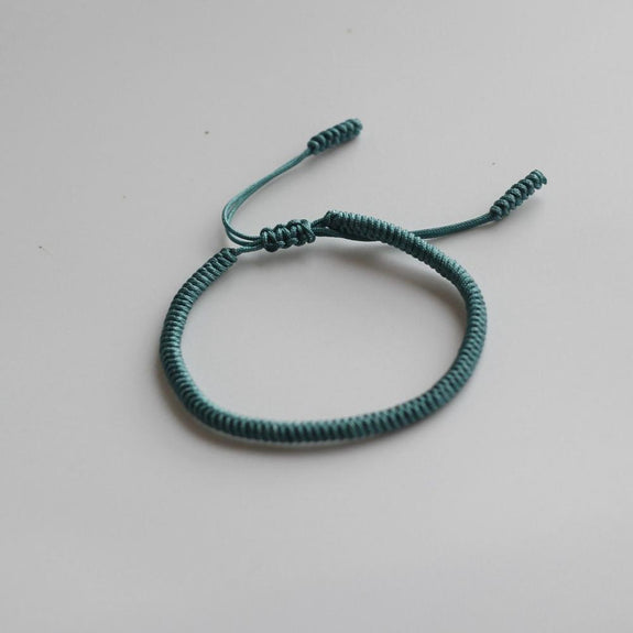 Tibetan Buddhist Tied Lucky Knot Bracelet -15 Plain Knot Colors ...