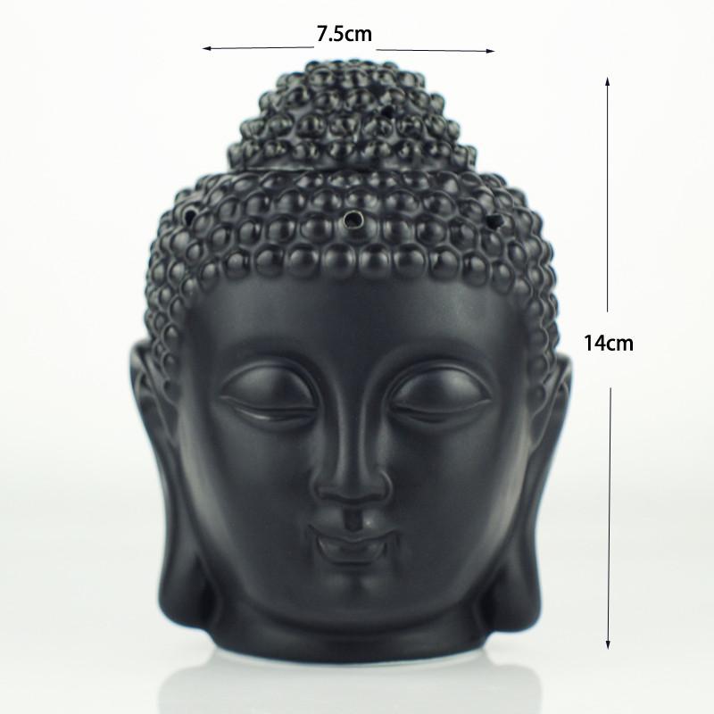 buddha face black and white