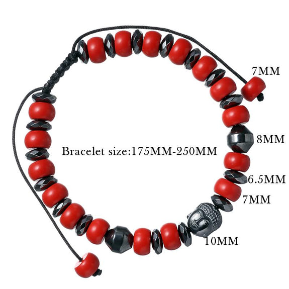 Cinnabar Stone & Buddha POWER Bracelet – zenheavens