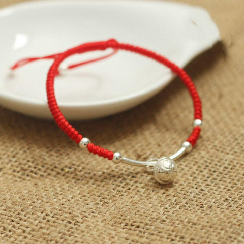 Lucky Red Rope 925 Sterling Silver Bell HARMONY Bracelet – zenheavens