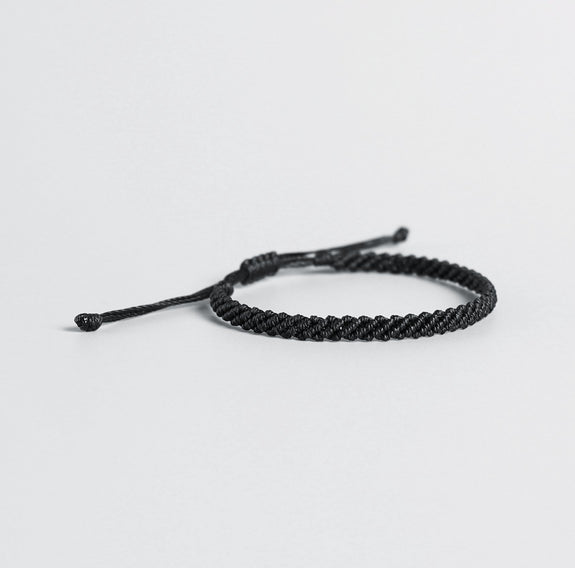 Hand-tied Waterproof Wax Rope Classic Tibetan Lucky Knot SIMPLICITY Br ...