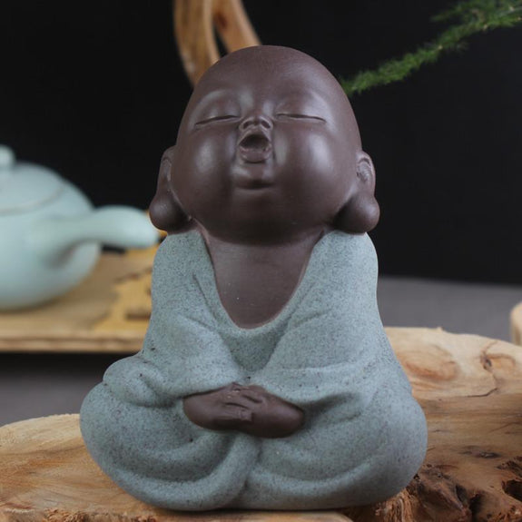 4pc/Set Tao Mi Adorable Buddha Monks Tea Pet Figurines -FREE WORLDWIDE ...