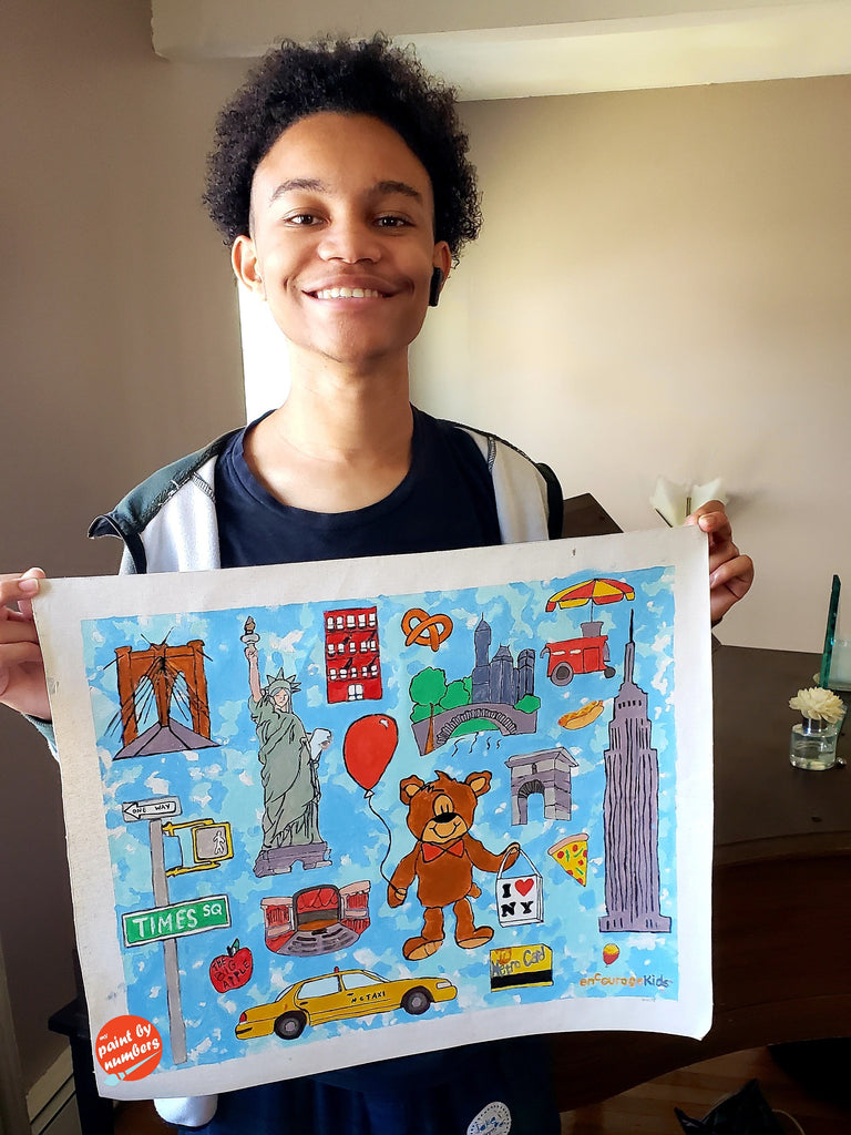 Encourage Kids - My Paint by Number - Elijah is a survivor of Acute Lymphoblastic Leukemia