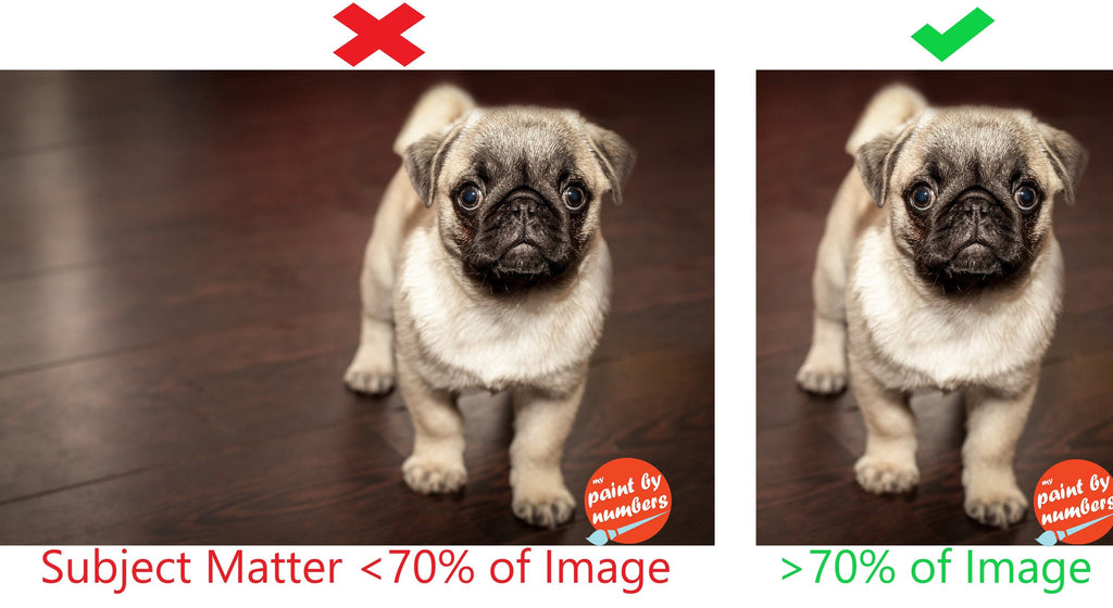 Subject Matter should take up 70% of image