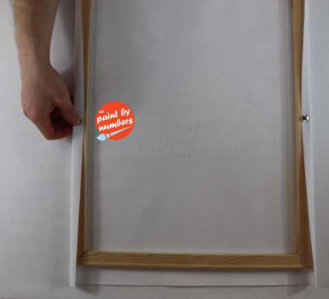 how to stretch Canvas Paint by Number kit