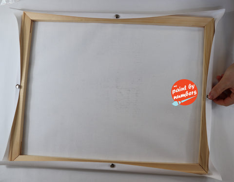 canvas stretch paint frame number