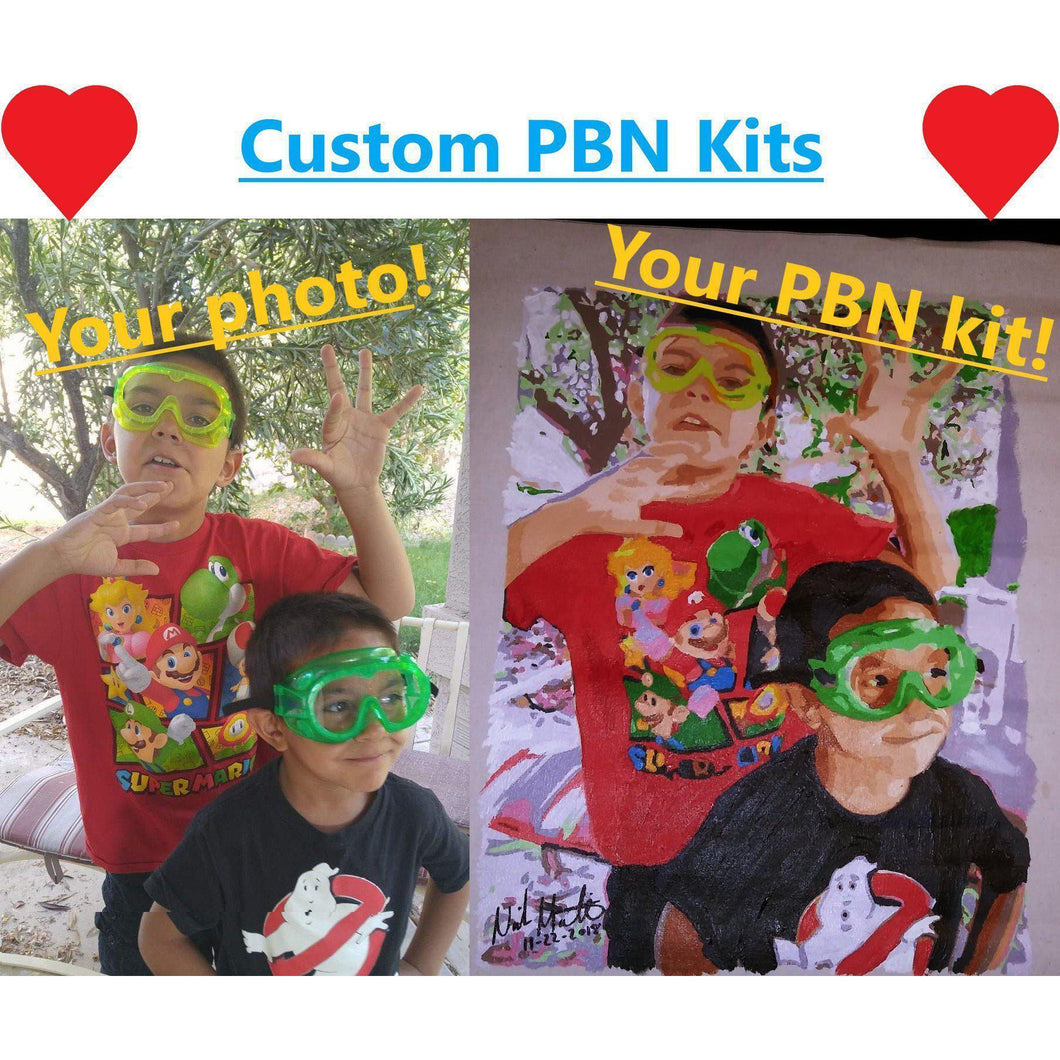 Customized Paint By Numbers Set Upload Your Own Photo