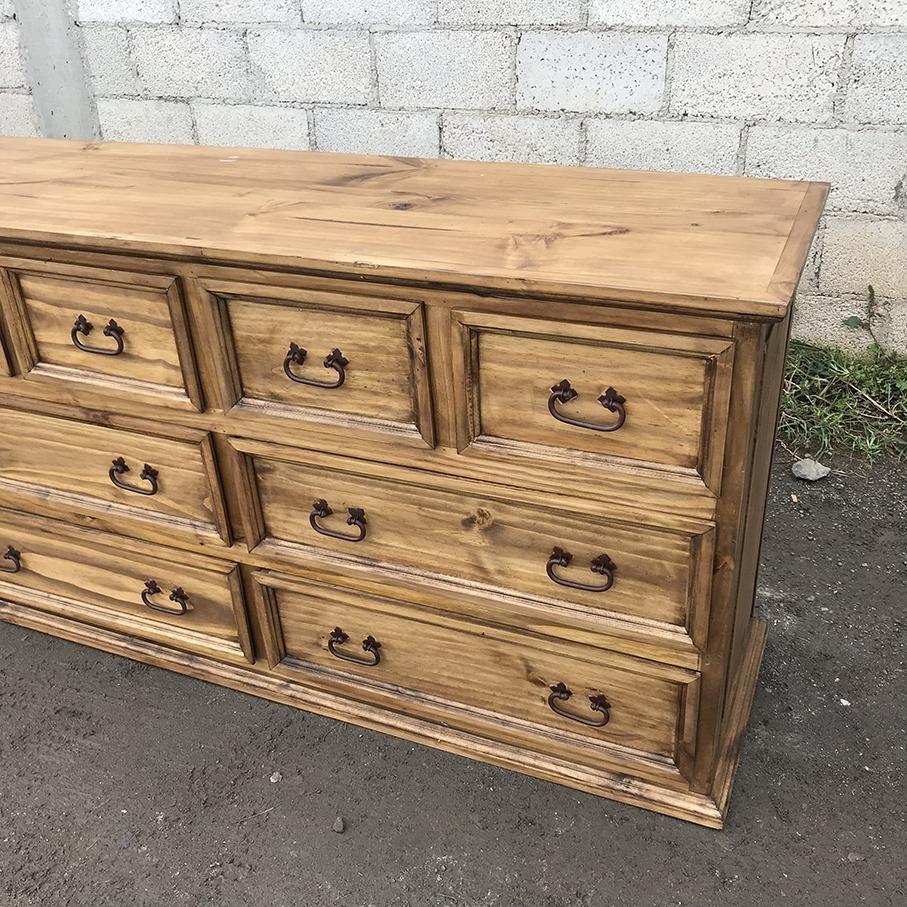 Mansion 8 Drawer Rustic Mexican Pine Dresser 5tyle Furniture