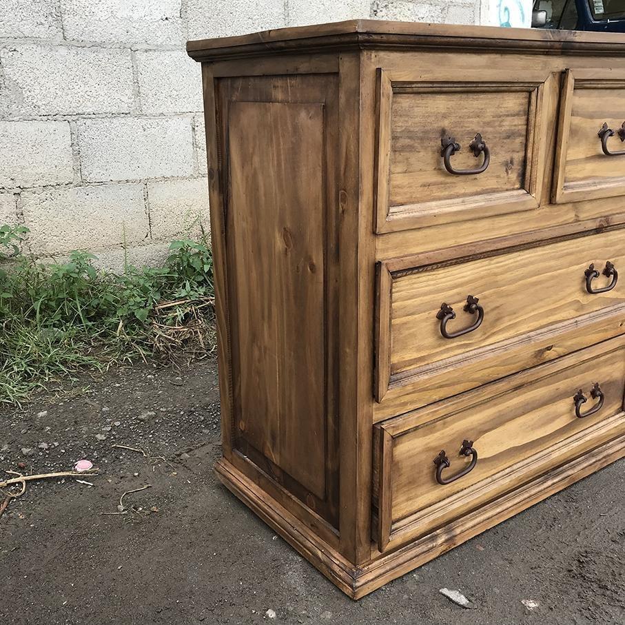 Mansion 8 Drawer Rustic Mexican Pine Dresser 5tyle Furniture