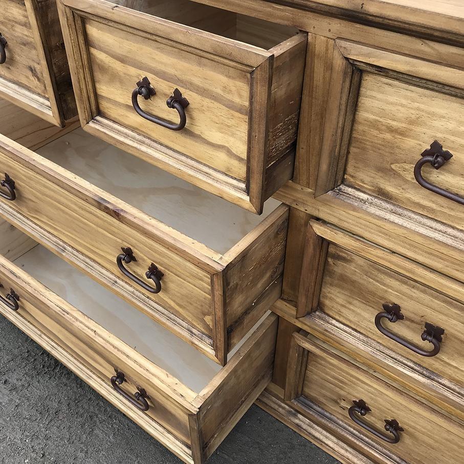 Mansion 8 Drawer Rustic Mexican Pine Dresser 5tyle Furniture