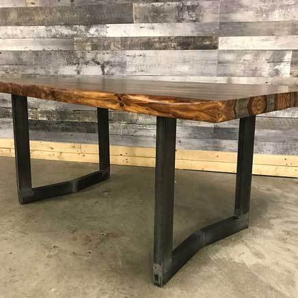 Rosewood Contemporary Industrial Table 5tyle Wholesale Furniture