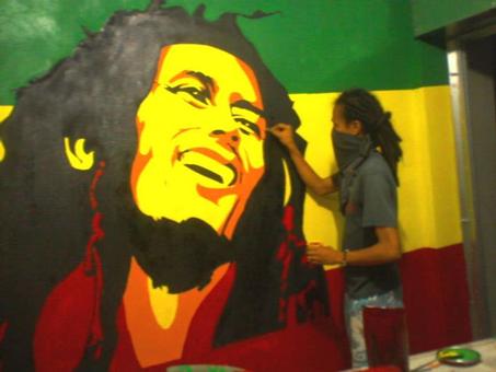 Bob Marley Street art (wip)