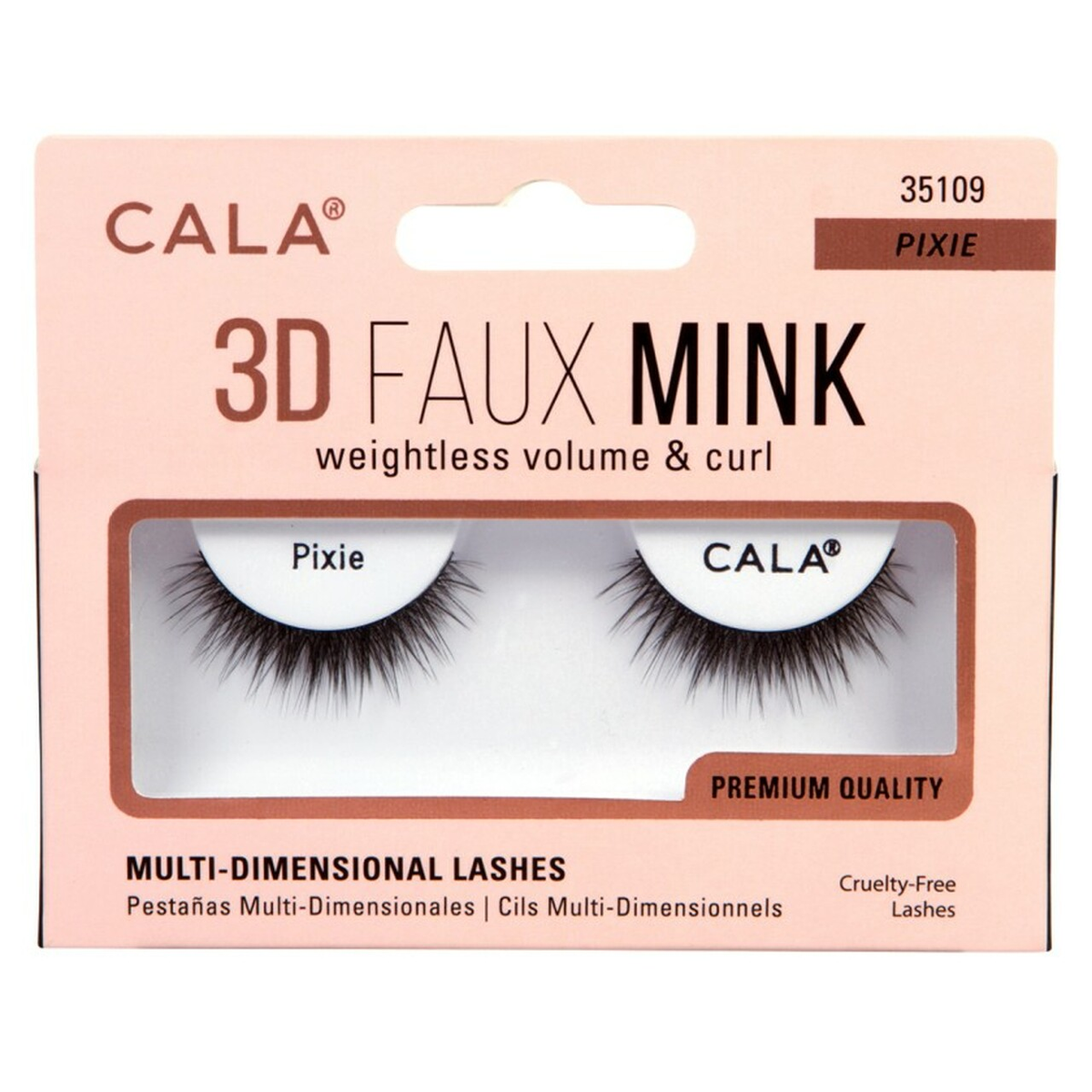 Cala 3D Faux Mink Strip Lashes (Rouge) - QTY DEAL (6) SAVE $27 (MAR-MA -  Beauty Depot