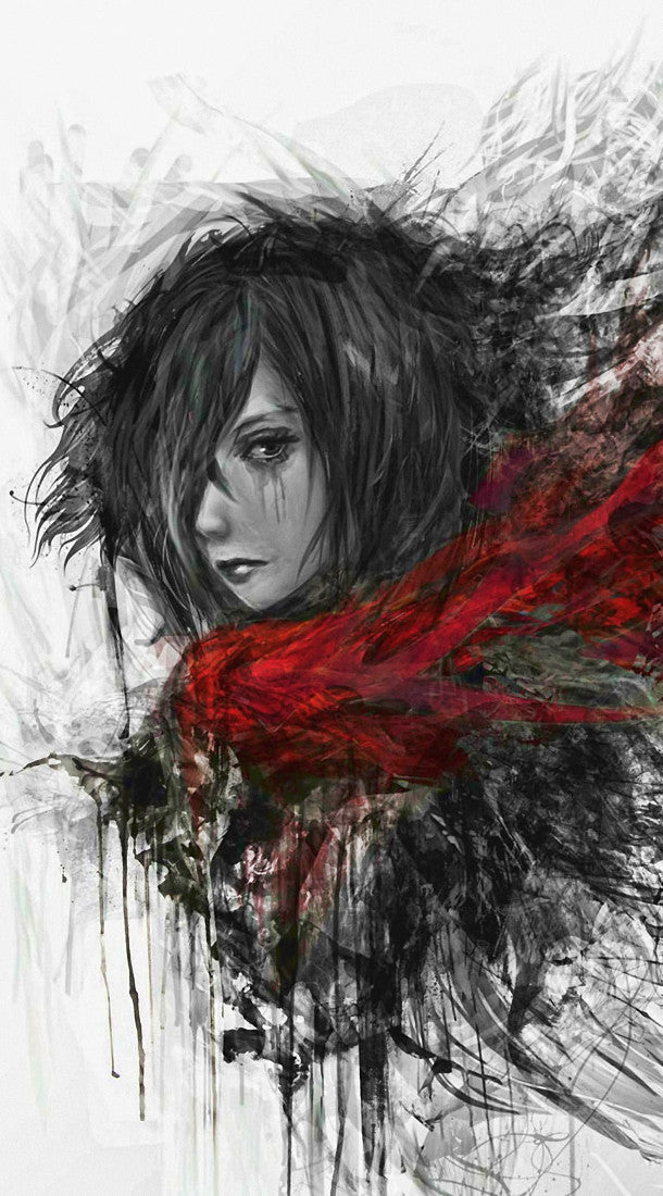 Attack on Titan Mikasa Ackerman Home Decor Anime Art Poster 20x36 inch