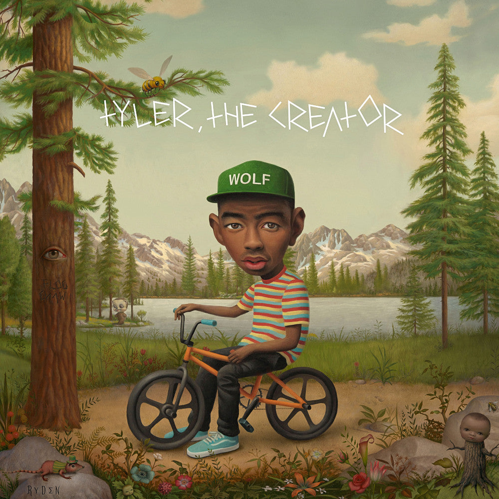 Tyler the Creator Music Rapper Wolf on a Bicycle Art Poster | Uncle Poster