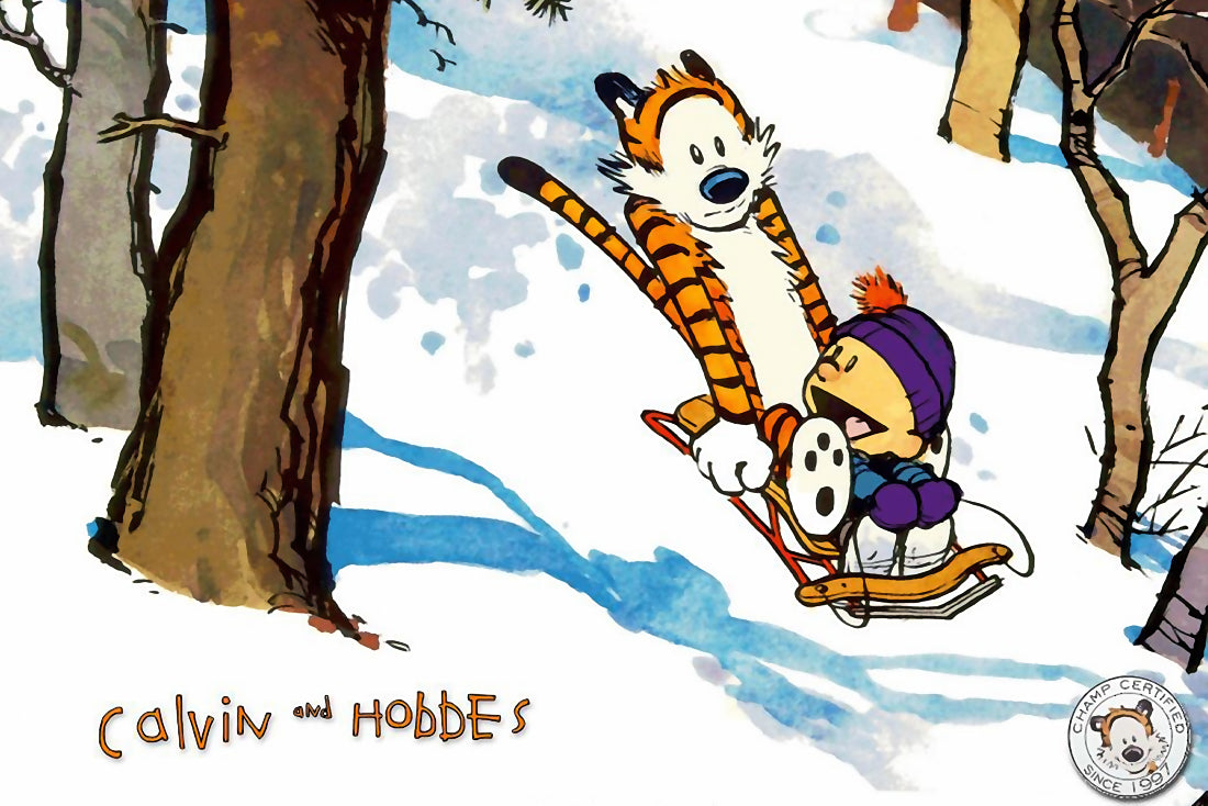 Calvin And Hobbes Winter Poster Uncle Poster