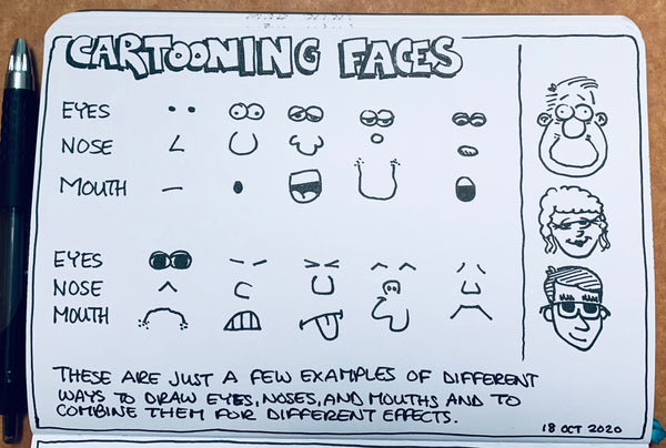 cartooning faces