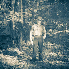 Dad in the woods