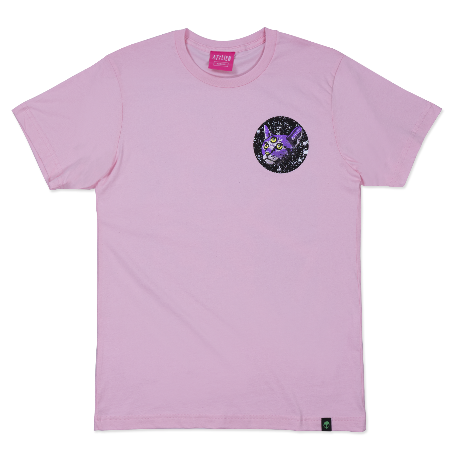 Alien Kitty Tee - Pink - Streetwear Tee